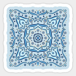 Evil Eye Amulet Mandala Ornament Sticker